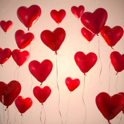 Romantic Heart Shaped Balloons for Valentine’s Day