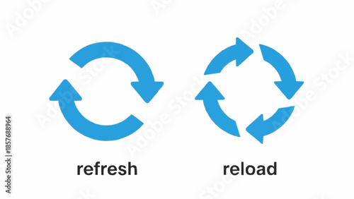 Refresh and Reload Icons - A Visual Guide to Web Page Updates.