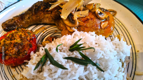 Riz blanc à l'estragon dans recette