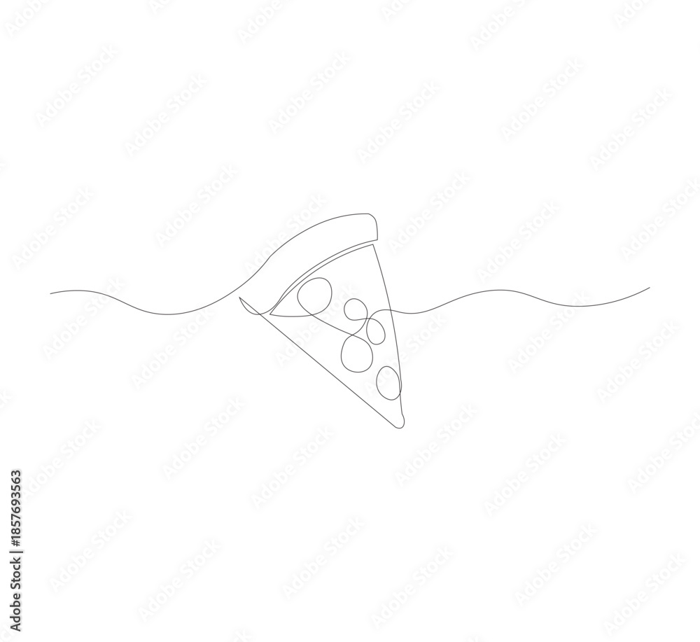 Obraz premium fresh italian pizza logo vector graphic illustration image. Italian fast food pizza restaurant cafe menu and badge concept. logo for italian pizza shop, downloadable vector