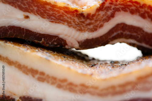 rustic traditional dry cured smoked artisan gourmet bacon