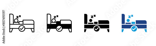 Good Sleep icon set multiple style collection