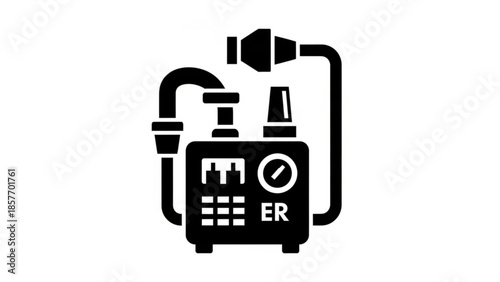 Medical equipment for respiratory support an illustration of an emergency room ventilator