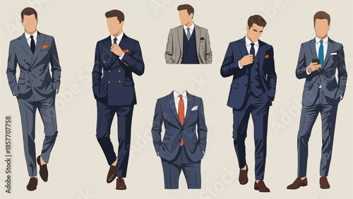 Elegant Mens Suits - A Collection of Formal Attire.