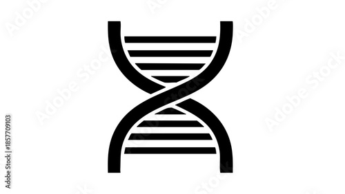 An iconic representation of a DNA double helix, symbolizing the essence of life and genetic information