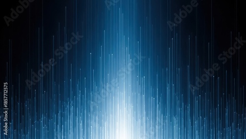 Stunning blue light trails radiating from bright center