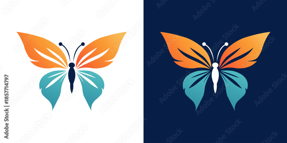 Obraz premium Creative Butterfly Logo ? Uni...