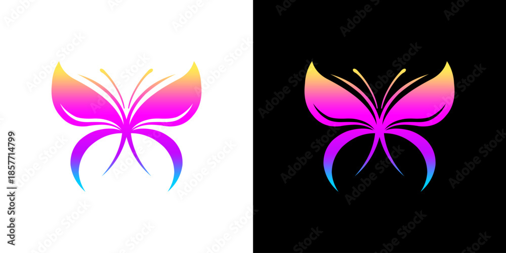 Fototapeta premium Colorful Butterfly Logo ? Mod...