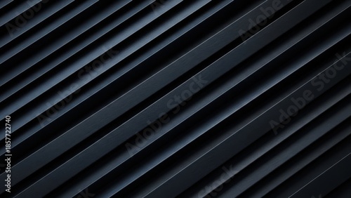 Striking dark abstract pattern with parallel diagonal ridges
