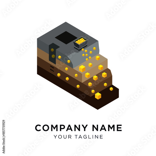 3D Isometric Cash Register Illustration Design.