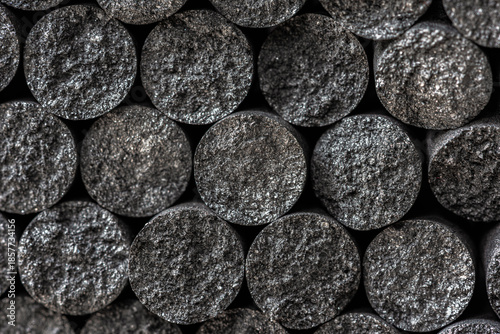 Carbon graphite granules, a raw material from the rare earth metals group for the modern technology industry