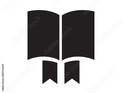 A stunning simple bookmark outline icon silhouette for clean UI elements