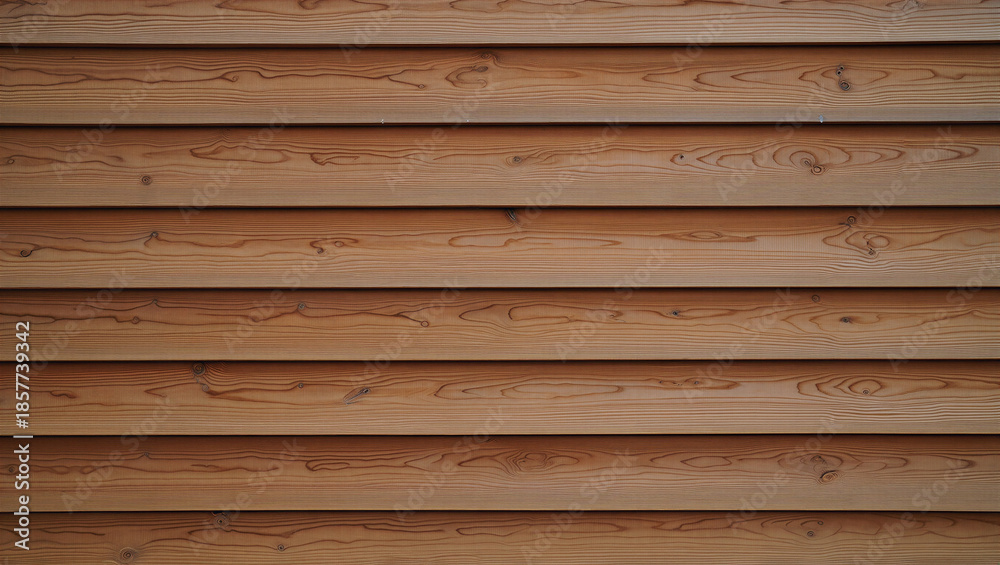 Fototapeta premium Brown horizontal wooden planks with natural grain and texture