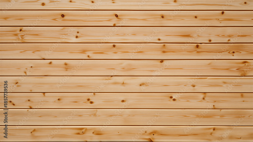 Fototapeta premium Light brown wooden plank wall background texture