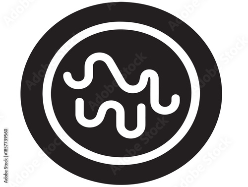 A simple and effective black exclamation error icon silhouette