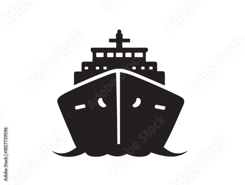 A beautiful and functional black box export icon vector illustration