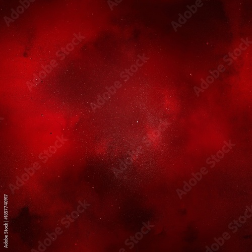 Red abstract textured background with glitter washes. Red textured background displaying subtle glitter details and dark areas
