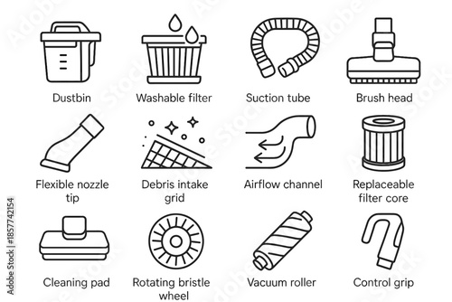 Vector channel icon symbol grid core tip icons brush appliance wheel flexible