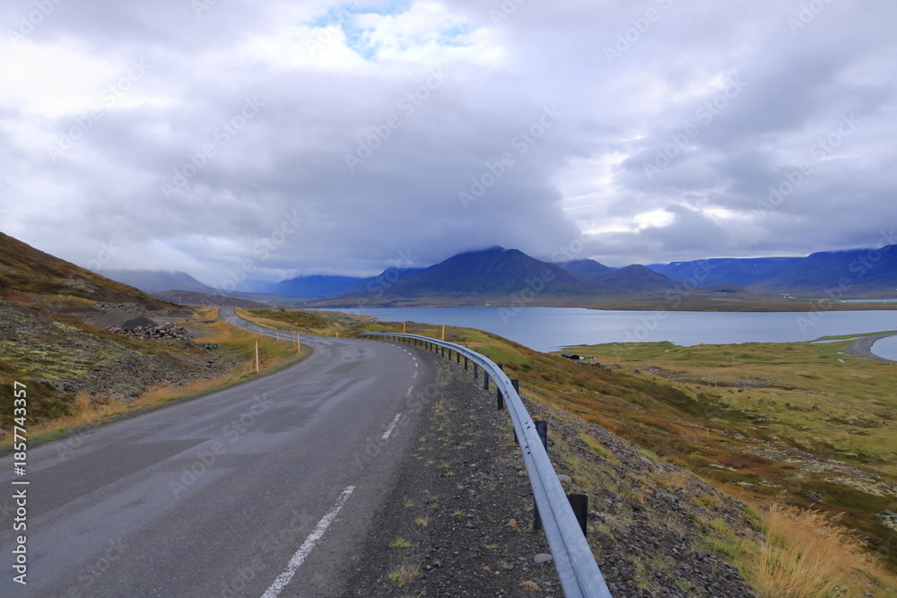 Naklejka premium landscape at the Skagafjordur, North Iceland