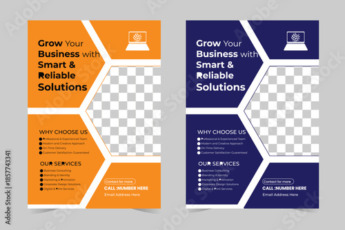 Modern Business Flyer Template for Smart Corporate Solutions