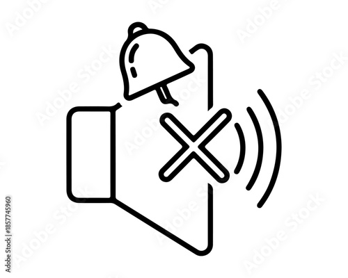 Notification Disabled on Mobile Device with Alert Symbol