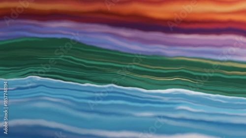 Colour waves flowing animation background video 