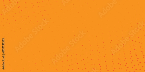 Abstract halftone background. Dots halftone orange color pattern gradient texture with technology digital background. Cartoon halftone retro pattern. Abstract template design for poster, card .
