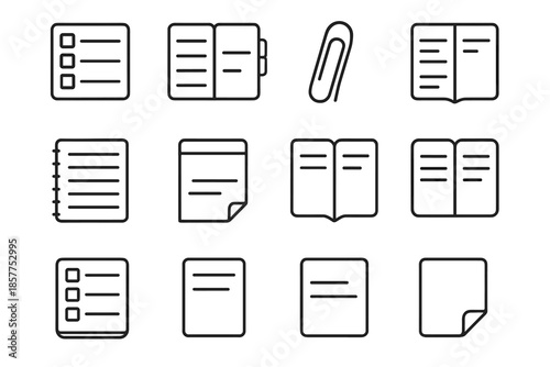 Breakdown corner icon checklist view vector functional ruled memo tabbed clip planner