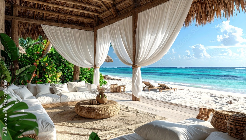 Obraz premium Hübsche Lounge am Strand