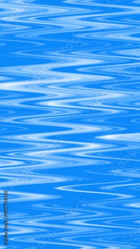 水の波と反射の縦長アニメーション。青い背景。