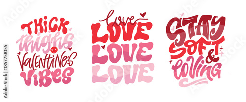 Valentine's Day core. Hand drawn doodle lettering quote about Love. Lettering for t-shirt design, mug print, bag print, clothes fashion. 100% hand drawn vector image.
