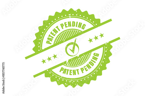 Foto Patent pending Vector of Modern Retro Badges, Patent pending, Best quality badge