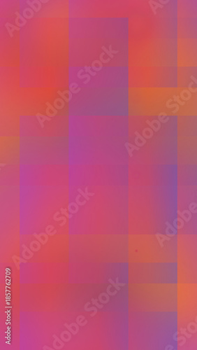 Abstract Geometric Shapes in Vibrant Pink and Orange