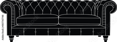 Elegant Black Chesterfield Sofa Design for Modern Interiors
