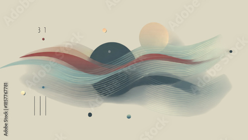 December 31 Midnight Transition Design with Abstract Time Flow and Clean Modern Style