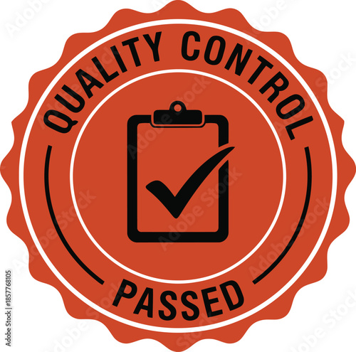 Quality Control Passed Seal for Certification and Compliance