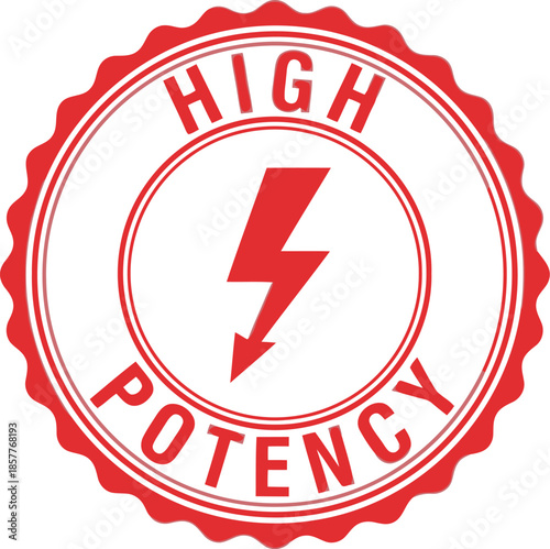 High Potency Energy Badge Design for Marketing