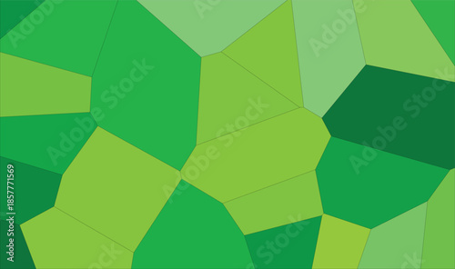 Abstract green polygon background with modern faceted geometric vector style