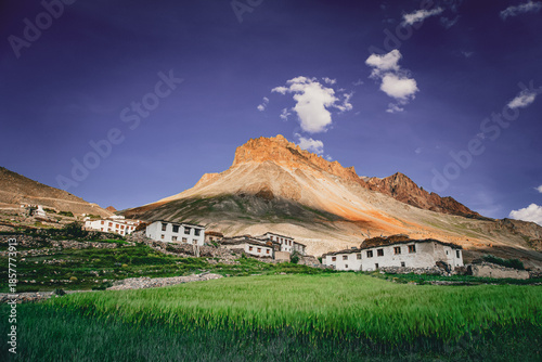 Принти на полотні A beautiful Village landscapes in Zanskar Valley, India