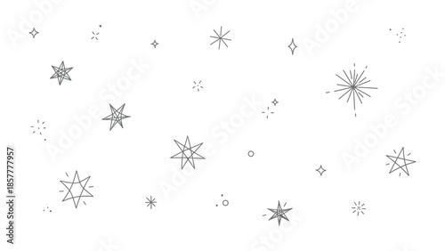 Winter Sparkle: A celestial array of delicate snowflake forms and sparkling star shapes adorns, evoking a sense of wonder and the enchantment of a snow-kissed season.