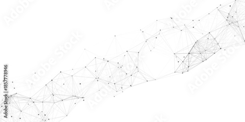 Abstract mesh vector background. Futuristic technology style card. Digital technology futuristic internet network speed connection white background. connecting medical science vector illustration.