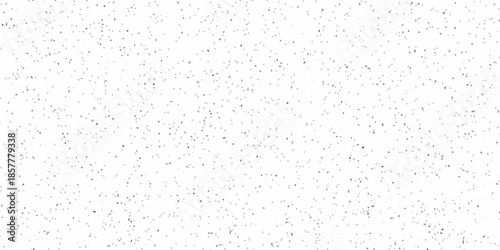 Vector textured white paper texture background and terrazzo flooring texture. Grunge old pattern surface closeup stucco rough wall.