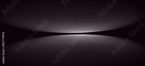 Product showcase with spotlight. Black studio room background. Use as montage for product display
