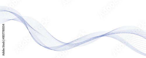 white smoke wavy lines  isolated on white