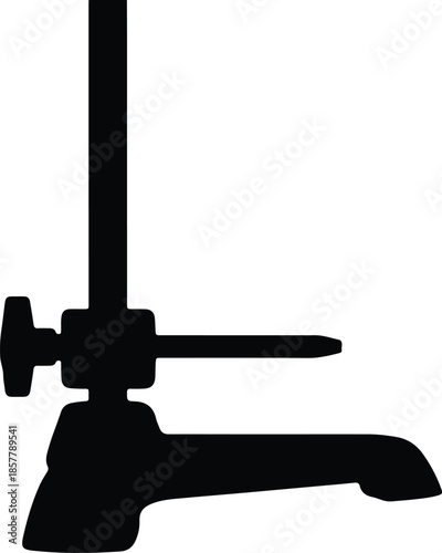 Silhouette Height Gauge Measuring Tool for Industrial Engineering Applications Vector Illustration