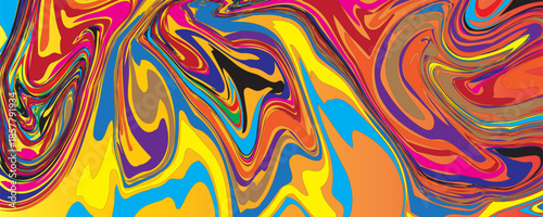 colorful of ceramic wall ink acrylic painted waves texture background for wallpaper