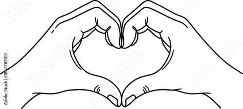 Hands forming a heart shape