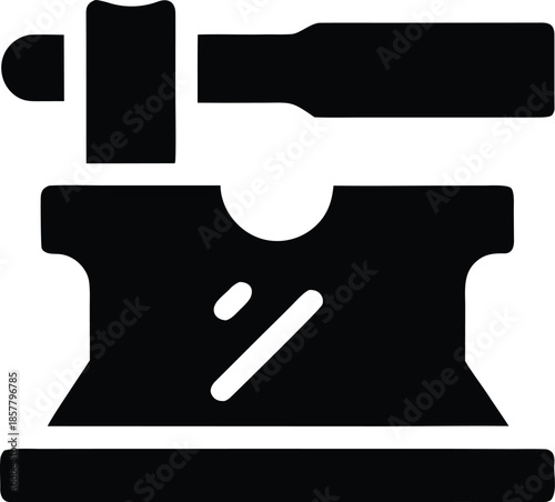 butter churn electric silhouette vector illustration on transparent background