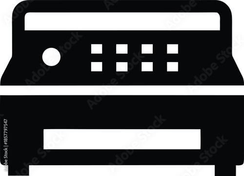 mattress sanitizer uv silhouette vector illustration on transparent background