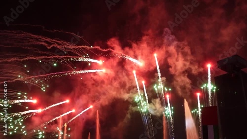 UAE National Day celebrated on December 2nd as Eid Al Etihad (Festival of the Union) Fireworks Show Celebration